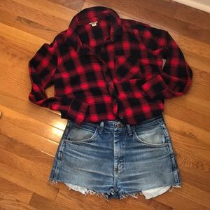 Rustler Cutoffs & WoolRich Buffalo Check Flannel